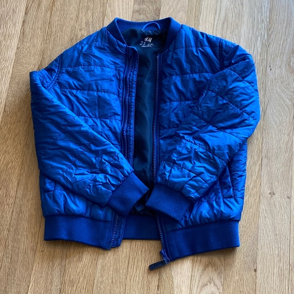 Blue H&M Puffy Jacket/Windbreaker - Picture 1 of 4